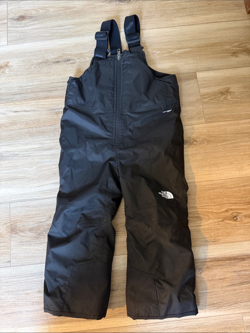 The North Face Black Snow Bibs with Adjustable Straps